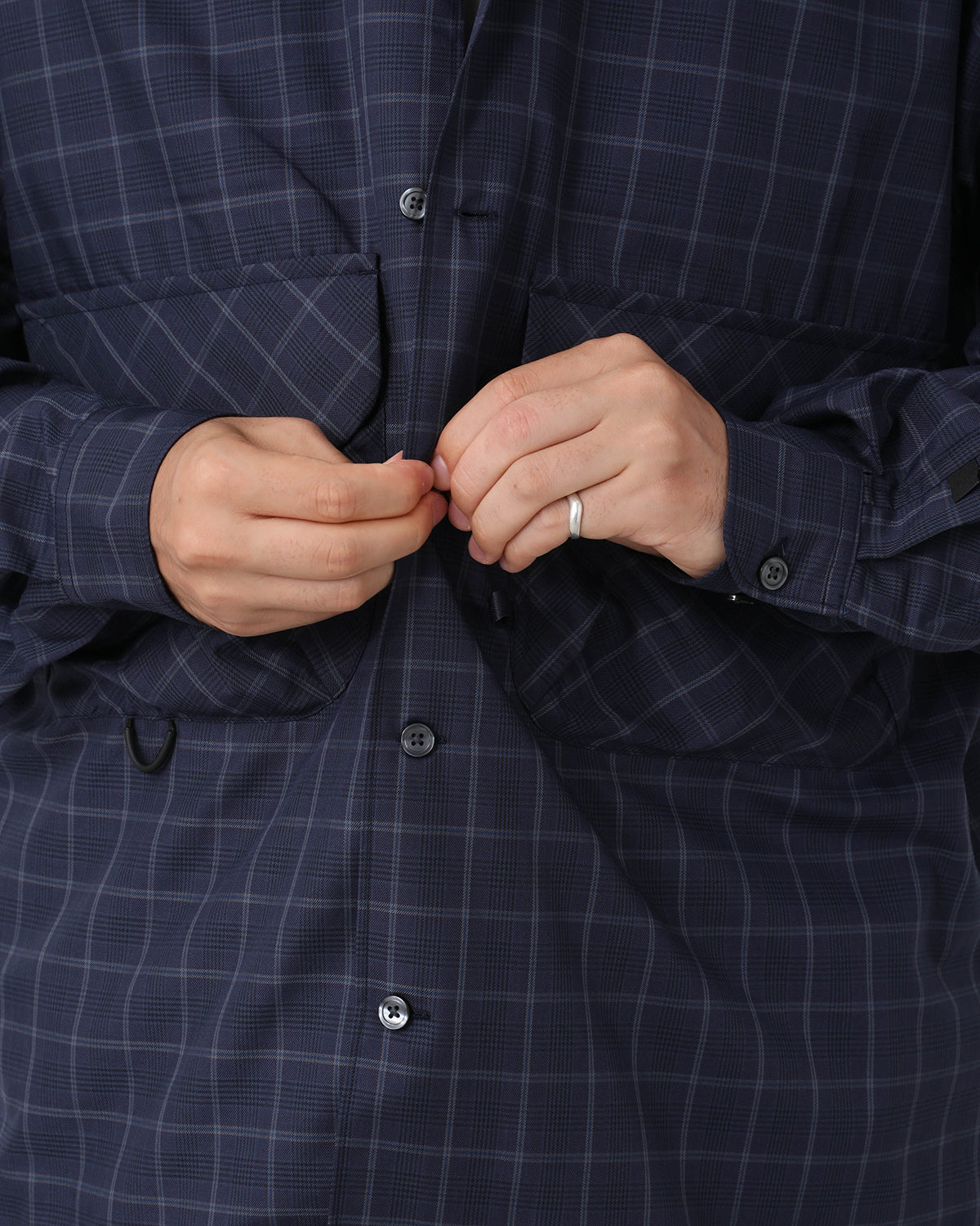 TECH SPORTS OPEN COLLAR SHIRT L/S NOVA CHECK