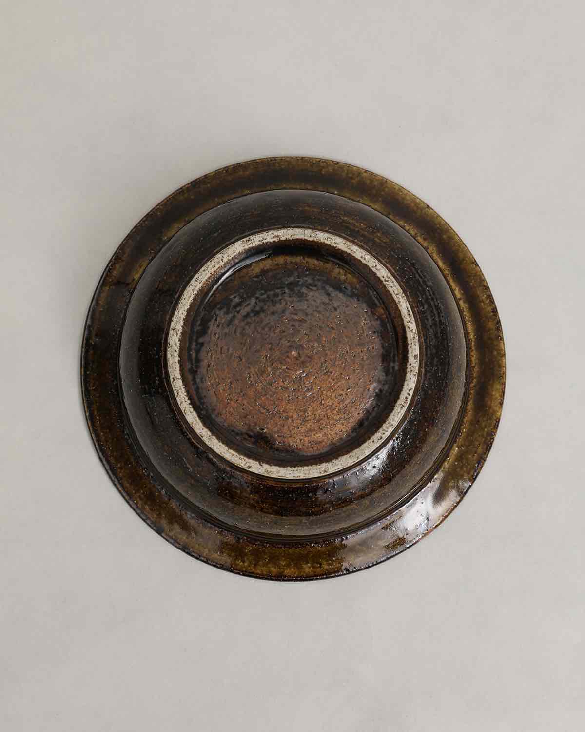 飴釉 リム鉢 大