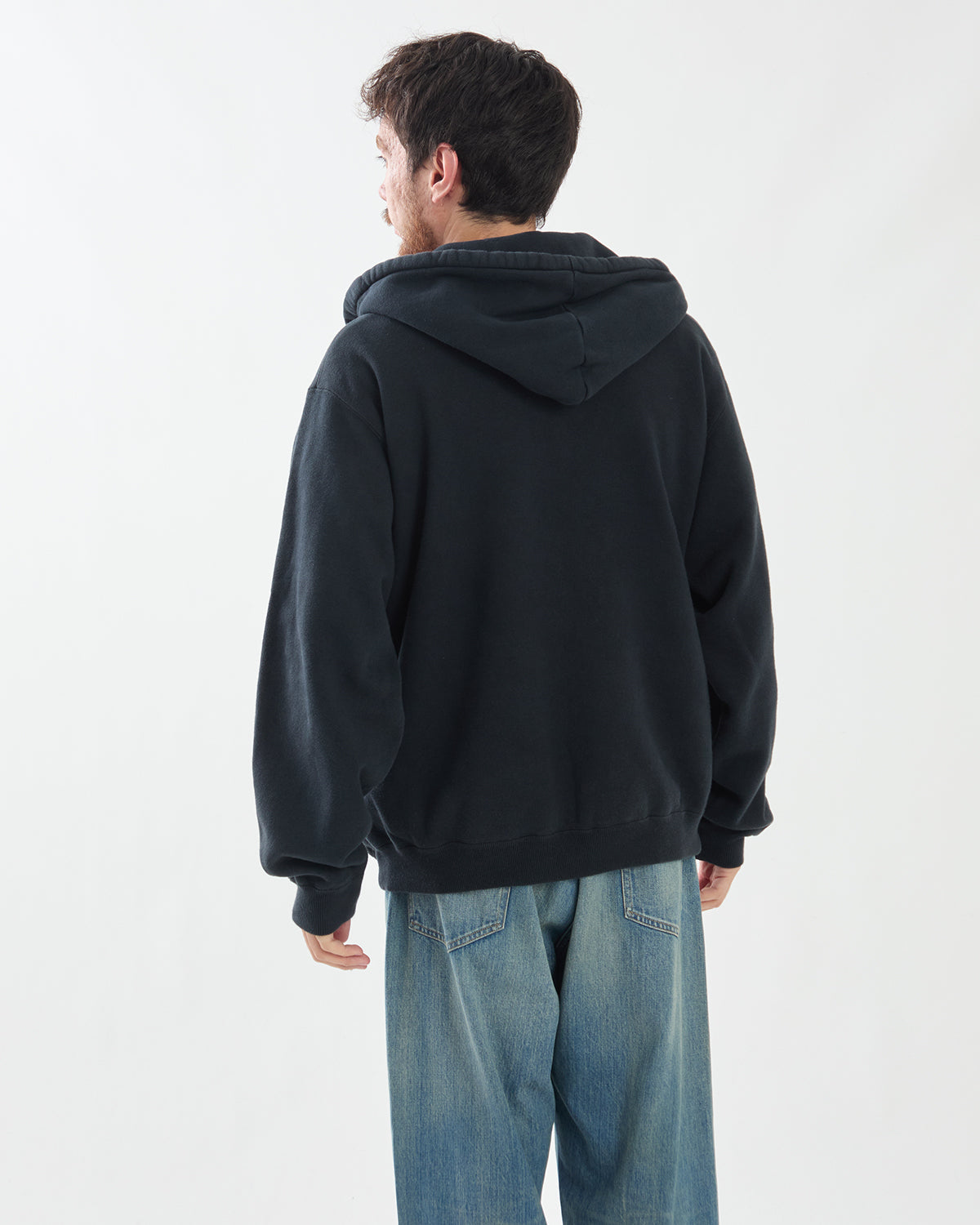 VINTAGE ATTACHED SNAP HOOD SWEAT PARKA