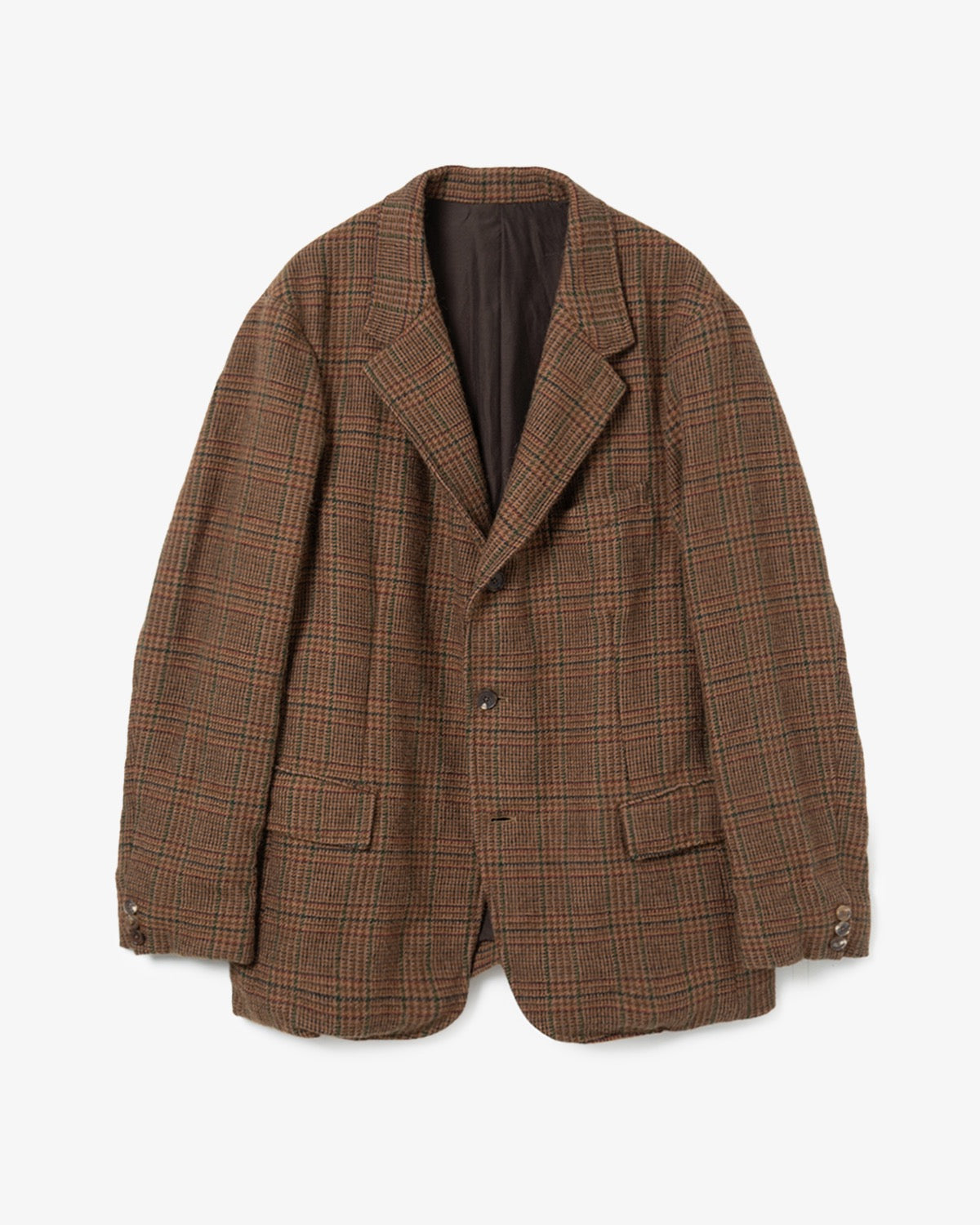 ジャケット・アウター RAINMAKER WRAPCOAT TWEED / 3 WASHED ALPACA WOOL TWEED JACKET – COVERCHORD