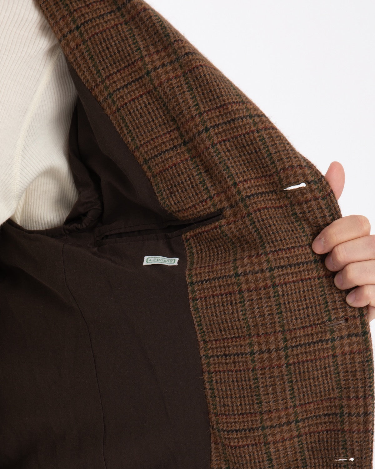 WASHED ALPACA WOOL TWEED JACKET