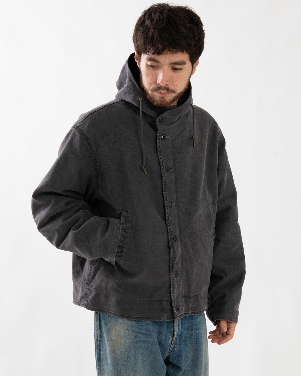VINTAGE WW2 US NAVY BLUE DECK JACKET – COVERCHORD