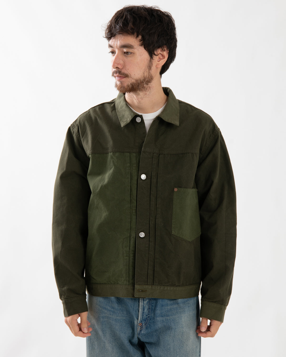  カーキ サイクルジャケット VINTAGE COTTON SILK OILED TENT CLOTH 1ST TYPE JACKET – COVERCHORD