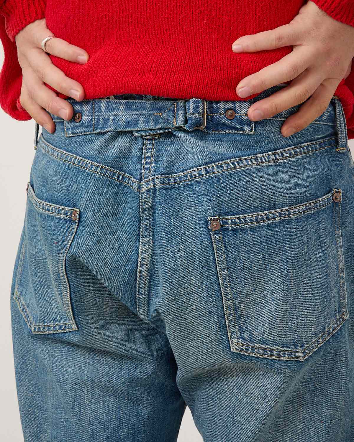 NO.2 WASHED DENIM PANTS