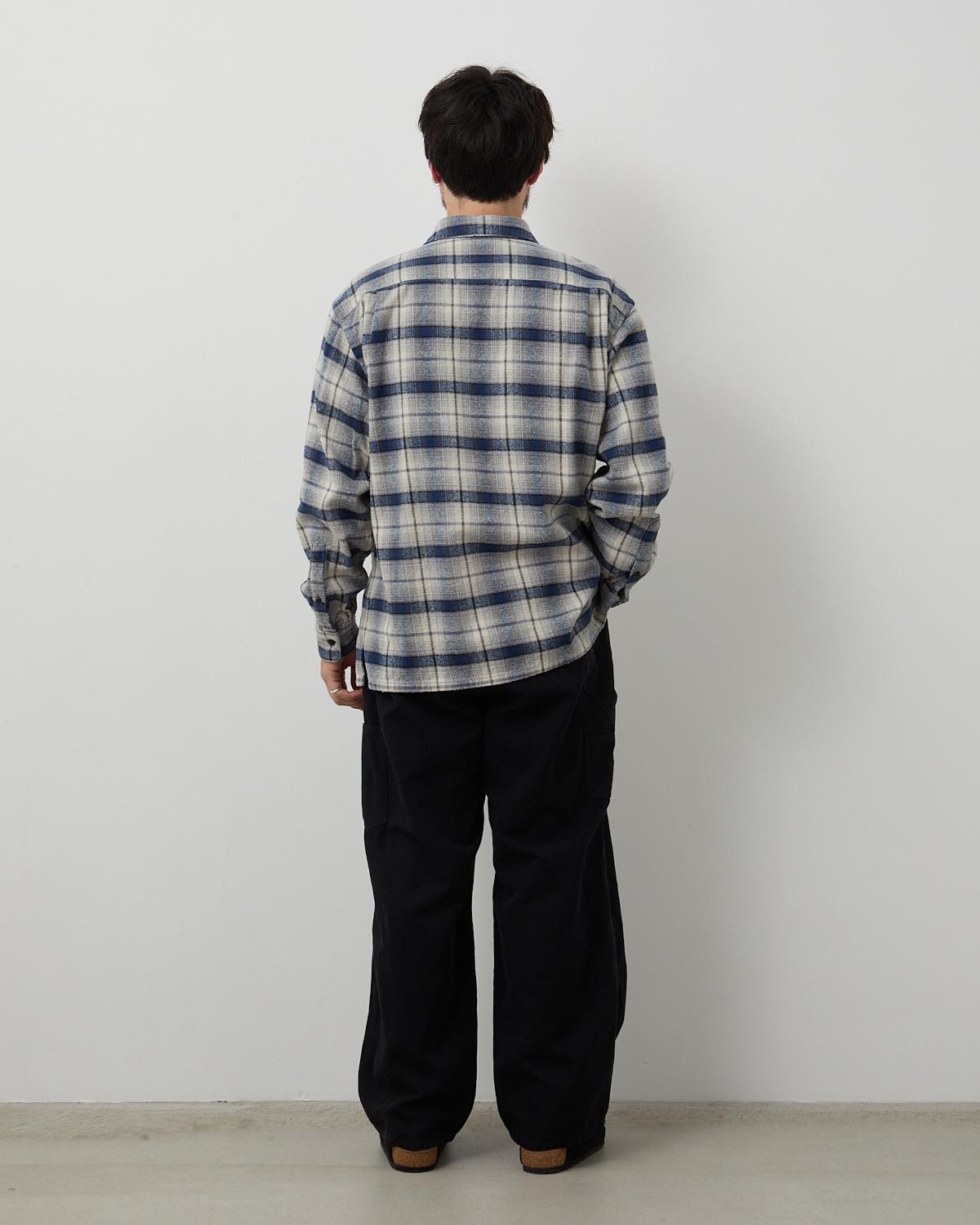 VINTAGE SILK HEMP PAINTER PANTS