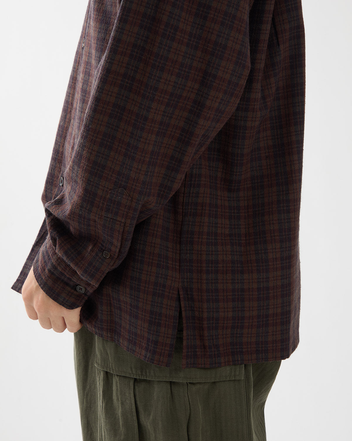 SILK NEP LOOP COLLAR SHIRTS