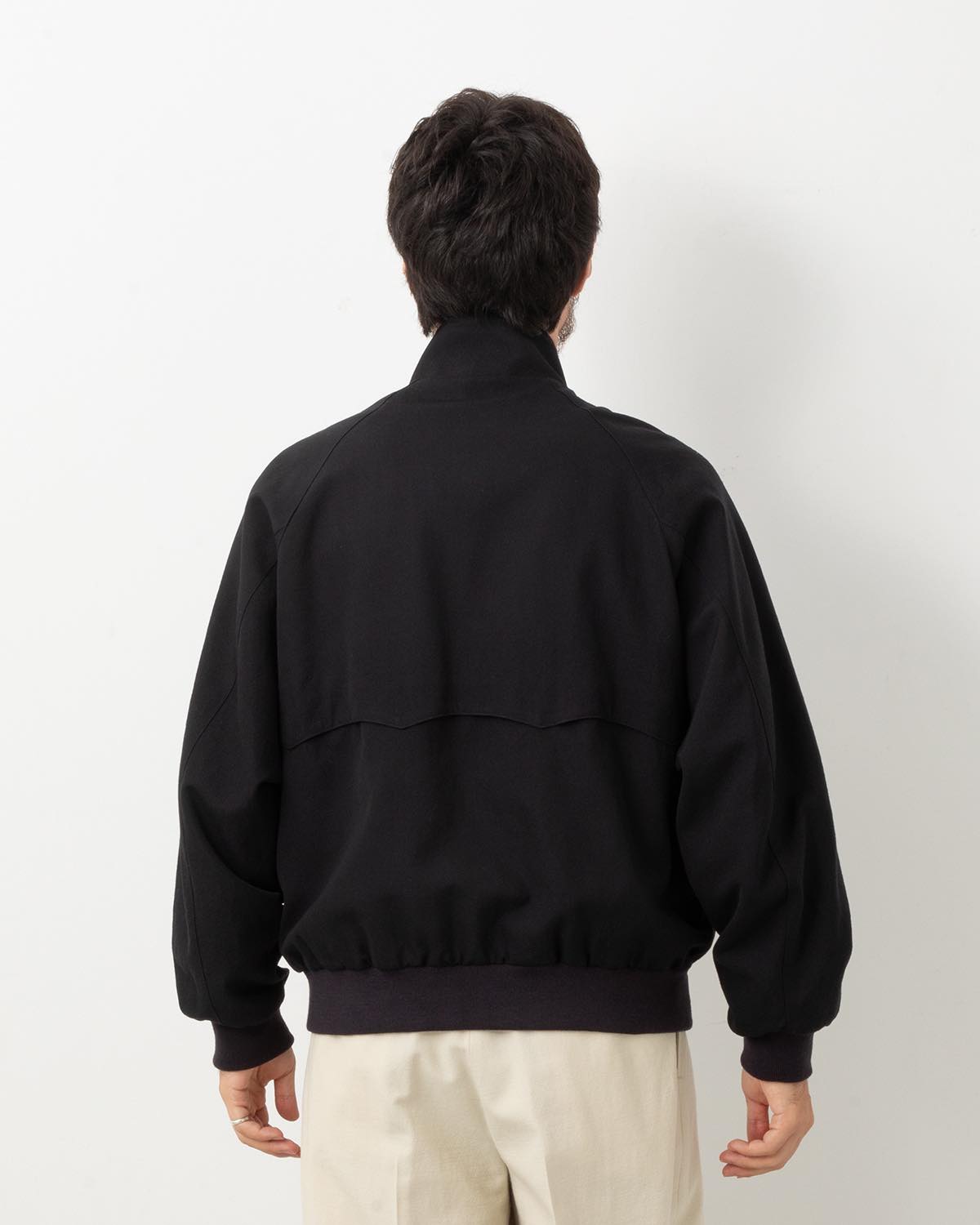 WOOL GABARDINE HARRINGTON JACKET