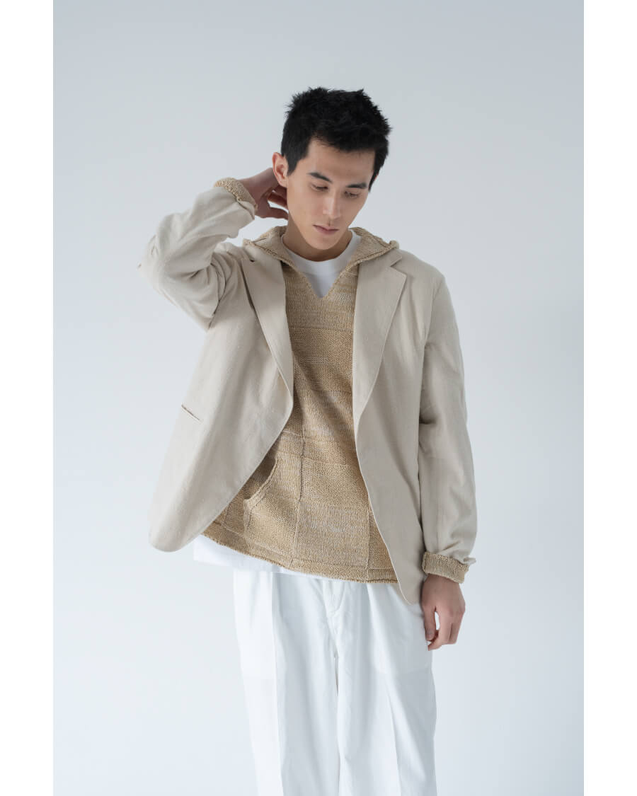 SILK/COTTON NEP CARDIGAN JACKET – COVERCHORD
