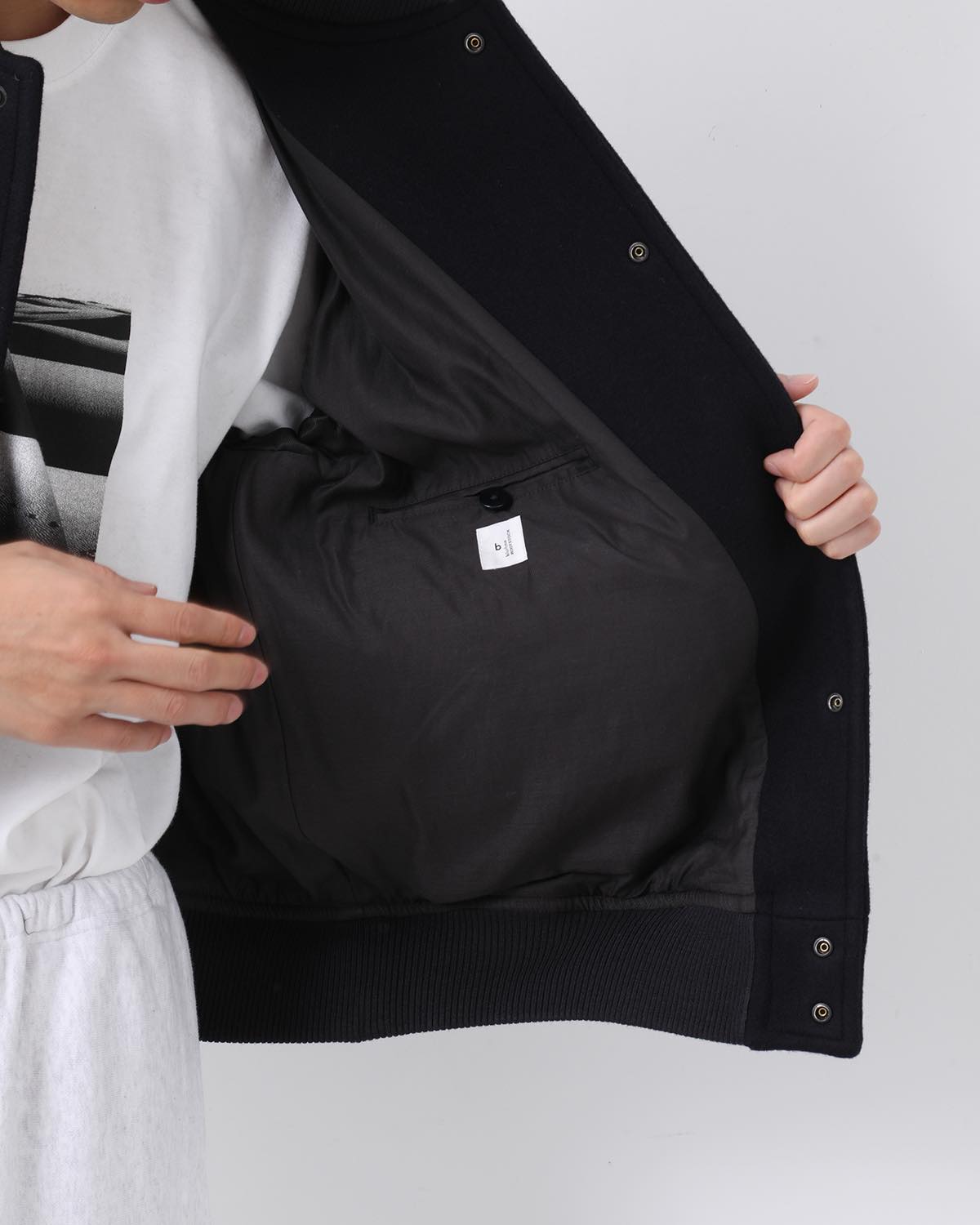 WOOL MELTON AWARD JACKET