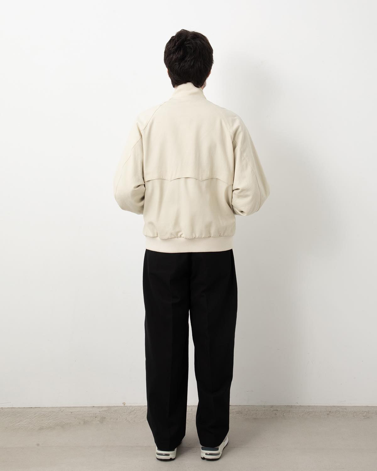 WOOL GABARDINE TROUSERS