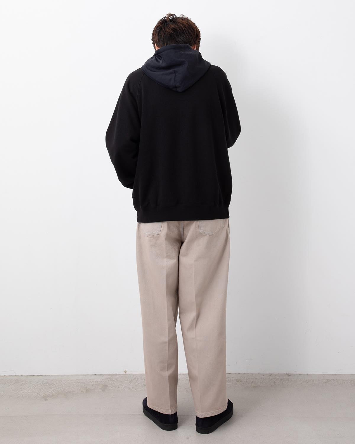 12.9OZ DENIM NARROW BELTED PANTS