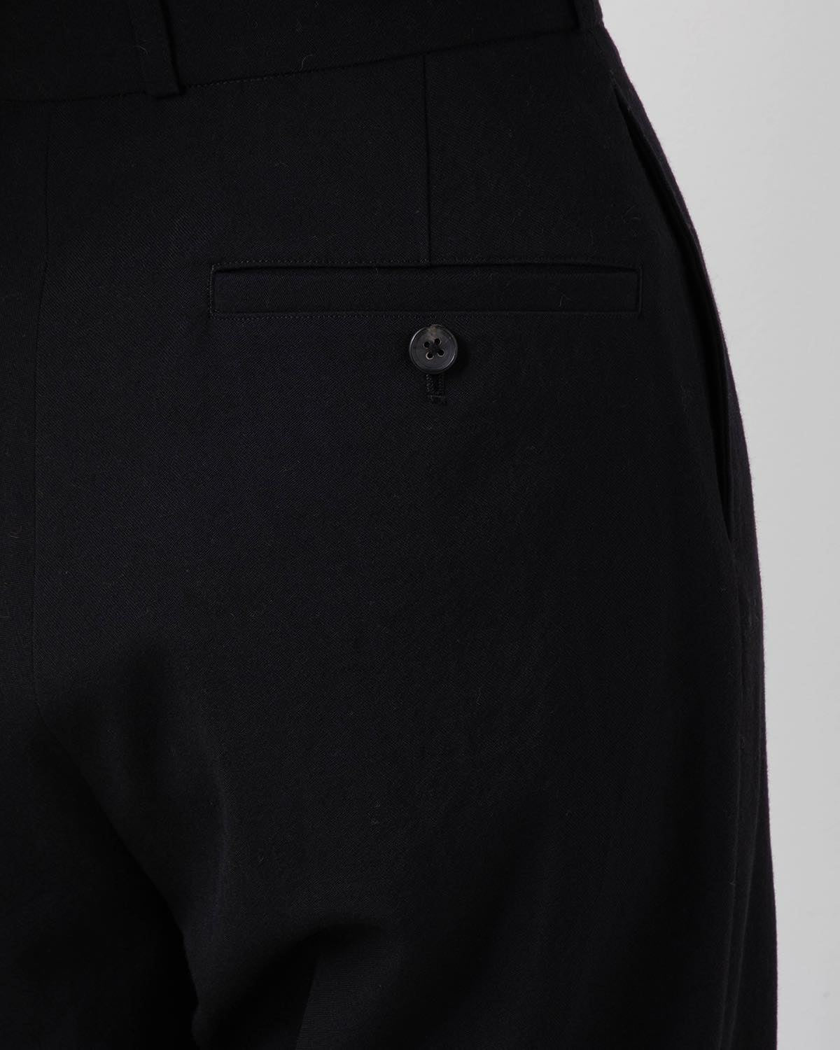 WOOL GABARDINE TROUSERS