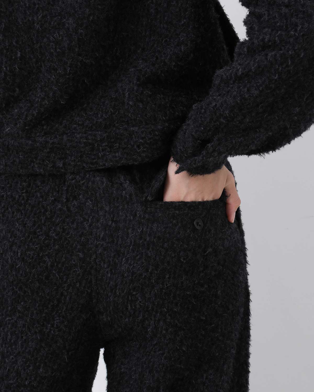 BRUSHED WOOL SIDE SEAMLESS 4P PANTS(WOMEN'S)