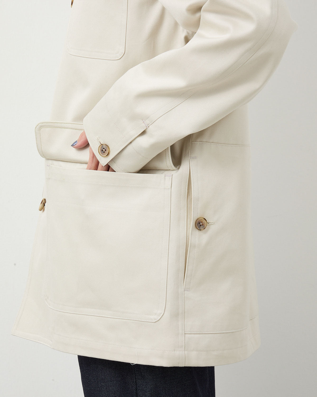 COTTON GABA HUNTING JACKET