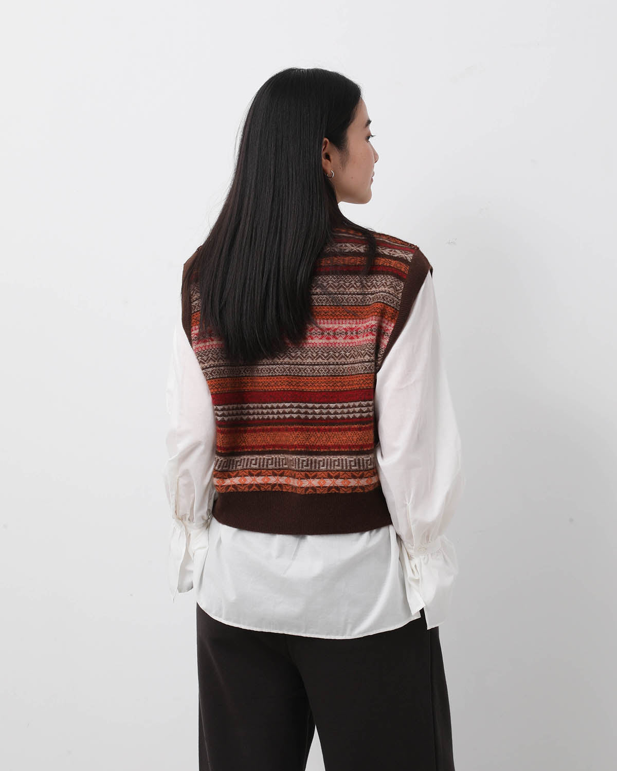 CASHMERE FAIRISLE SHORTVEST
