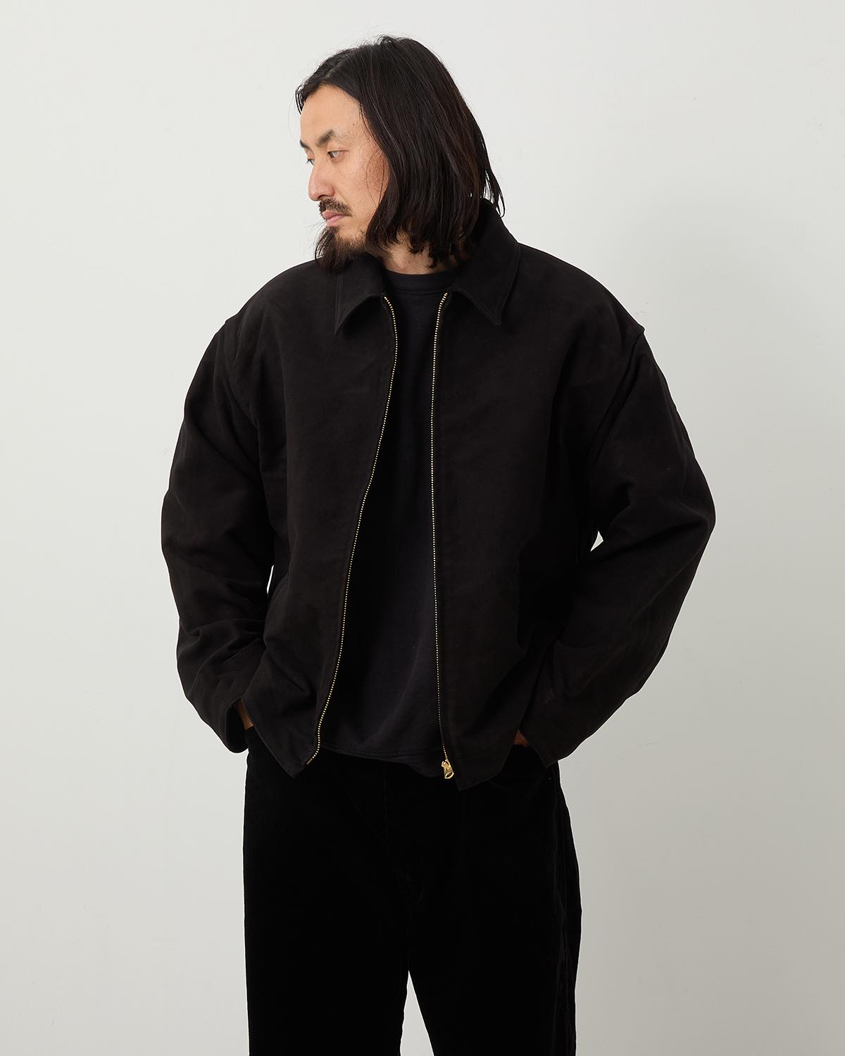 【24aw】comoli コモリ モールスキン ジップショートジャケット COMOLI (コモリ) モールスキン ジップショートジャケット