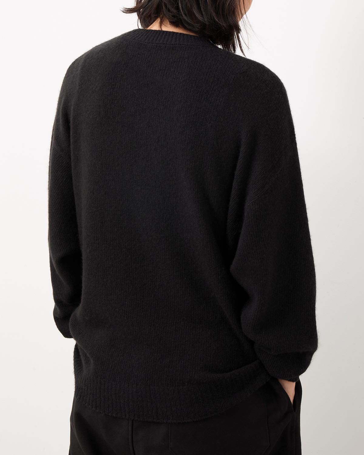 GARMENT-DYED CASHMERE CREWNECK KNIT