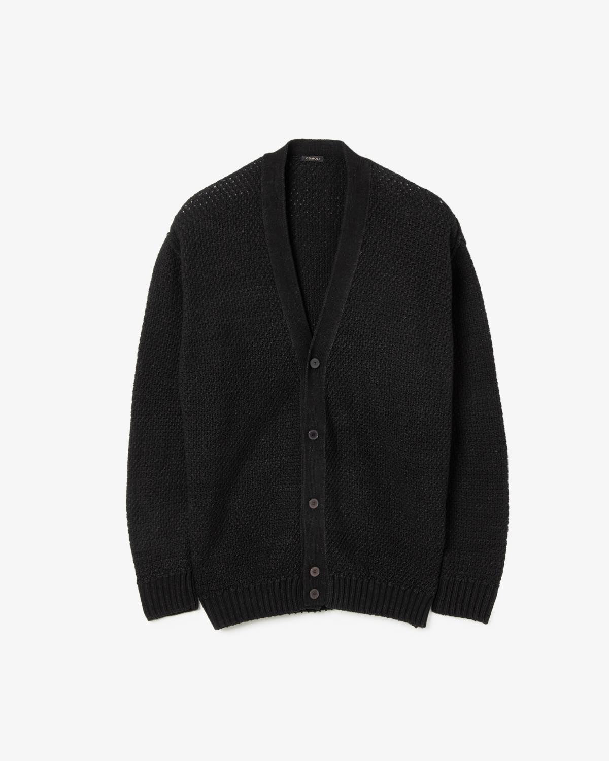 Comoli 25ss コットンニットポロ　カーディガン　アンサンブル　サイズ3 COMOLI (コモリ) コットン ニットポロ