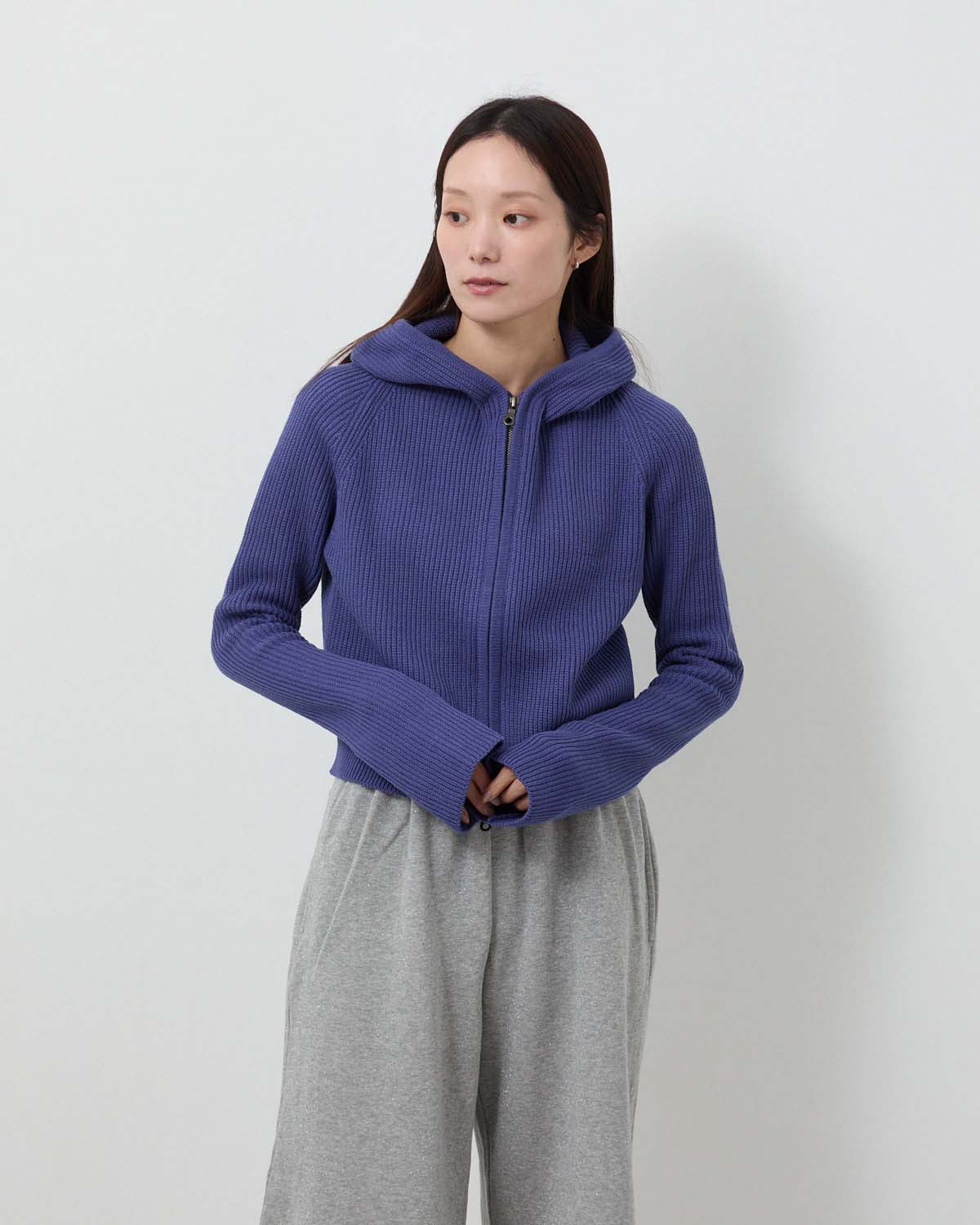 COOME KNIT HOODIE パープル KNIT HOODIE – COVERCHORD