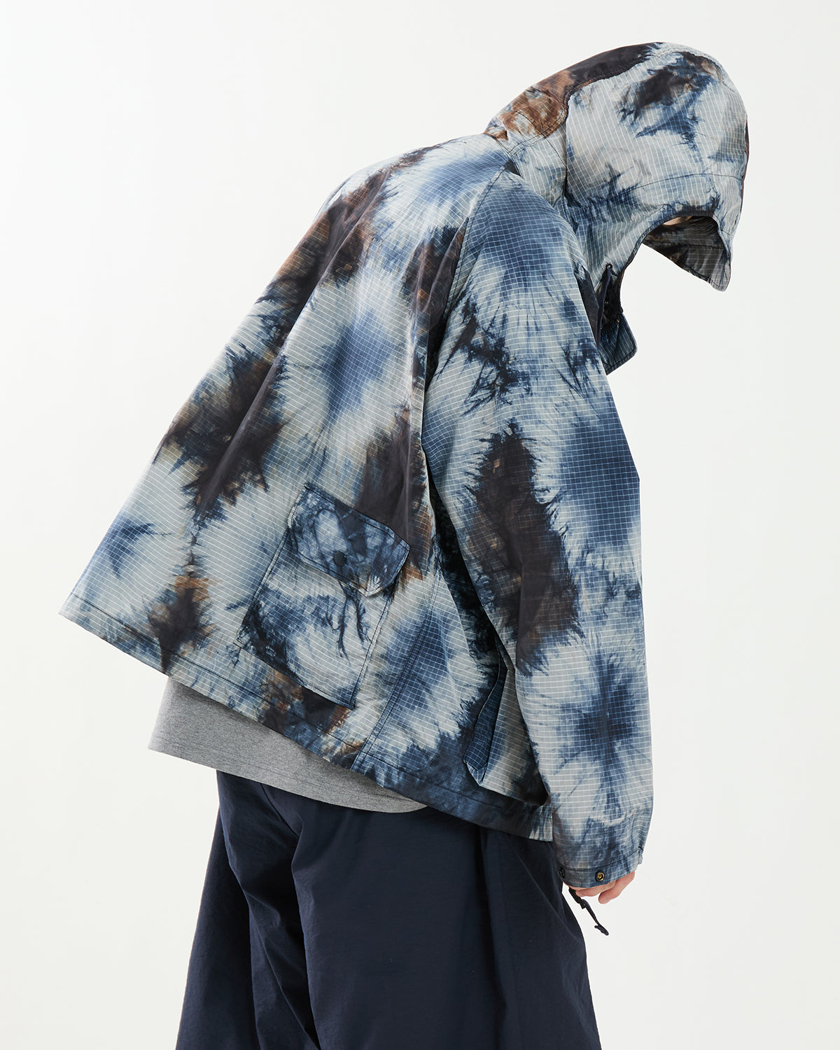 LT PARKA - NYLON TIE DYE PRINT RIPSTOP