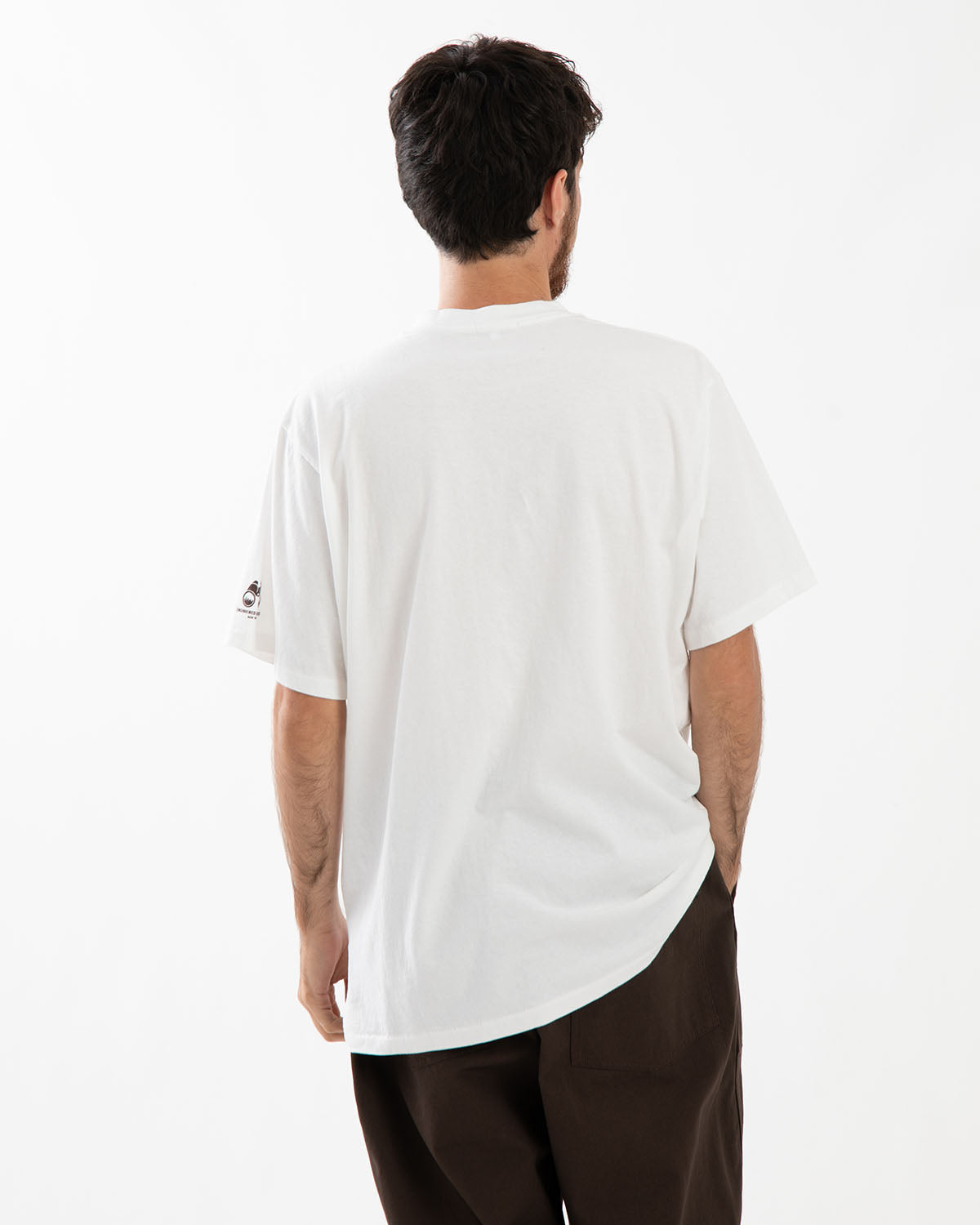 PRINTED CROSS CREW NECK T-SHIRT
