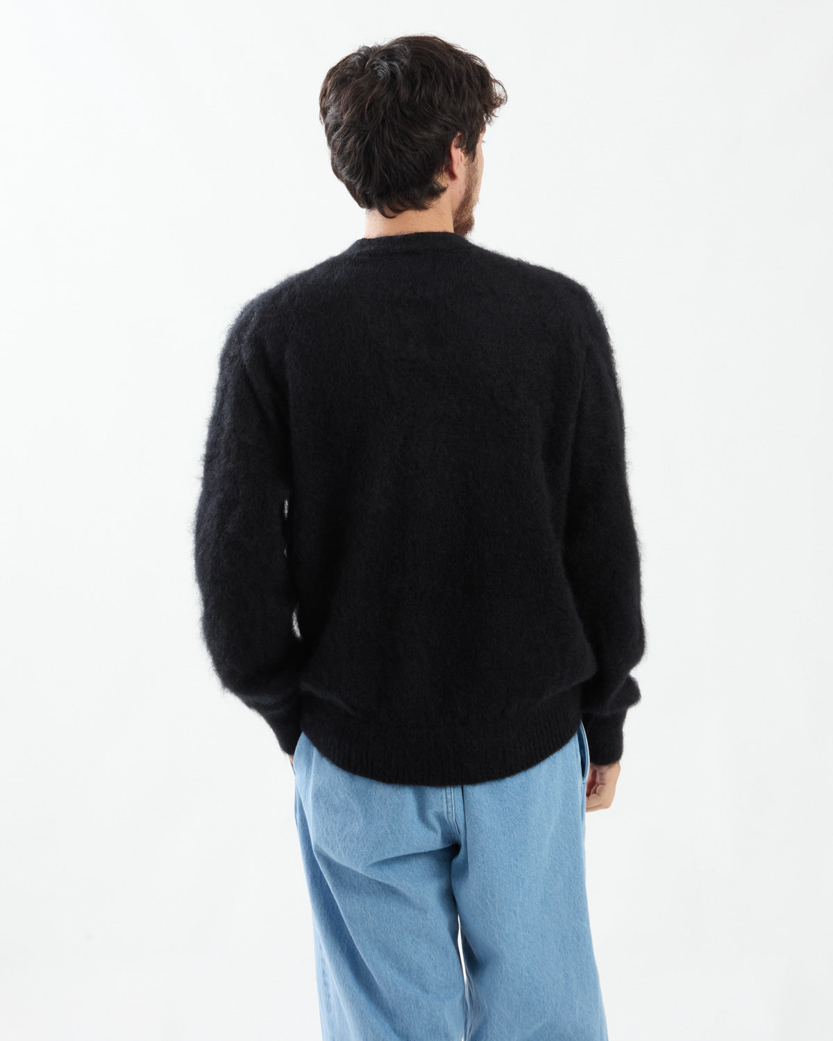SILK KID MOHAIR V-NECK P/O
