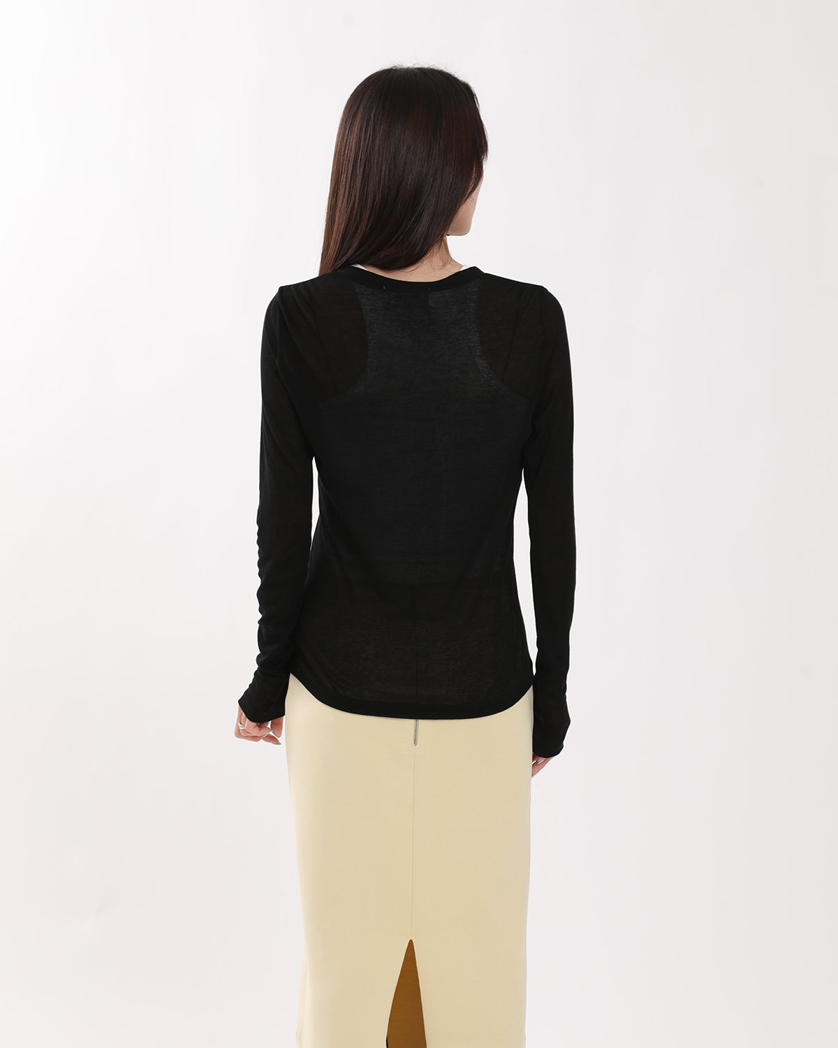 SHEER RIB CARDIGAN