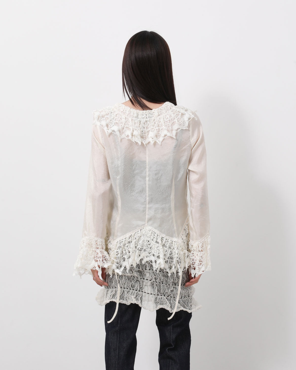 SHIRRING LACE CAMISOLE