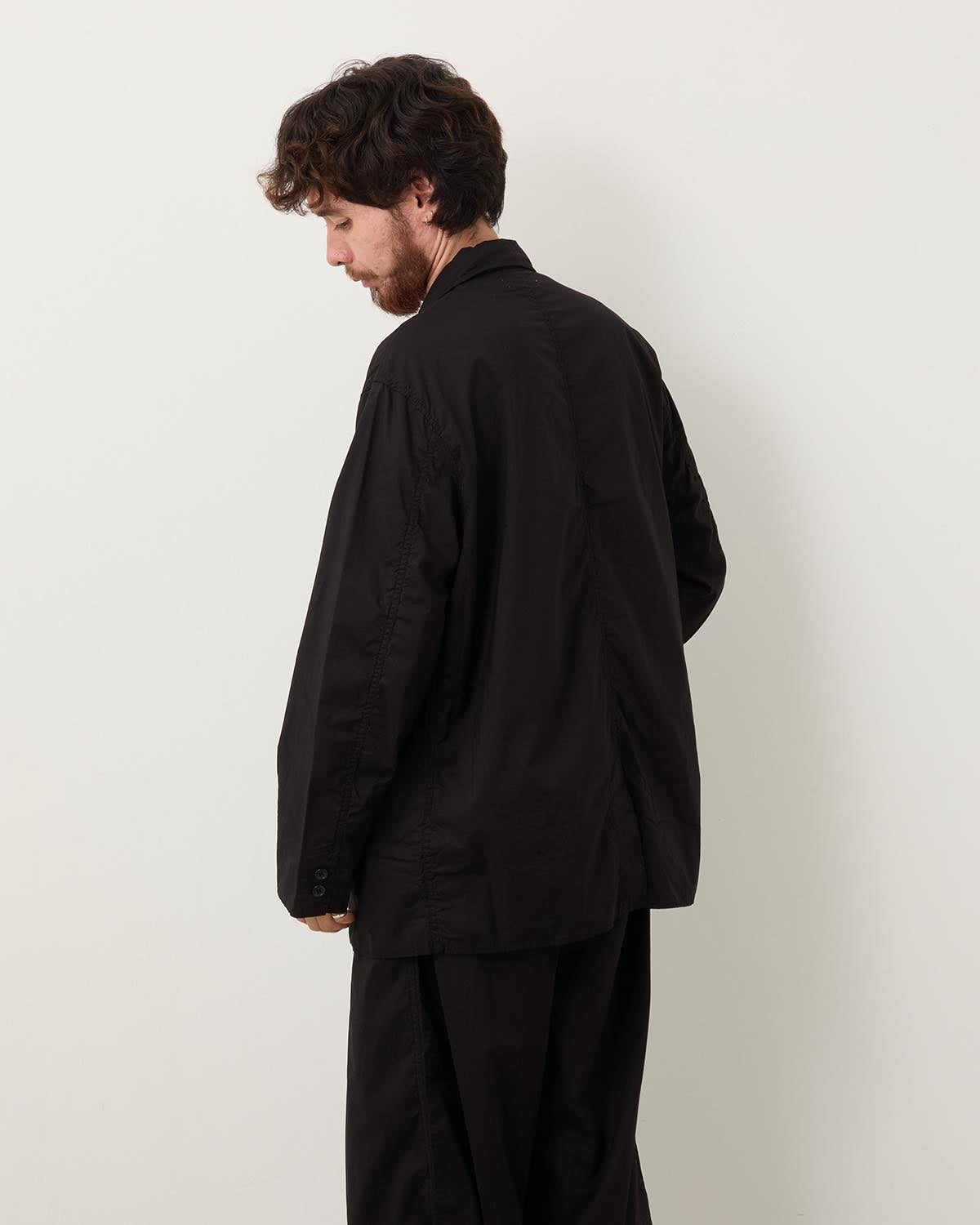 GARMENT DYED TYPEWRITER OVERSIZED JACKET