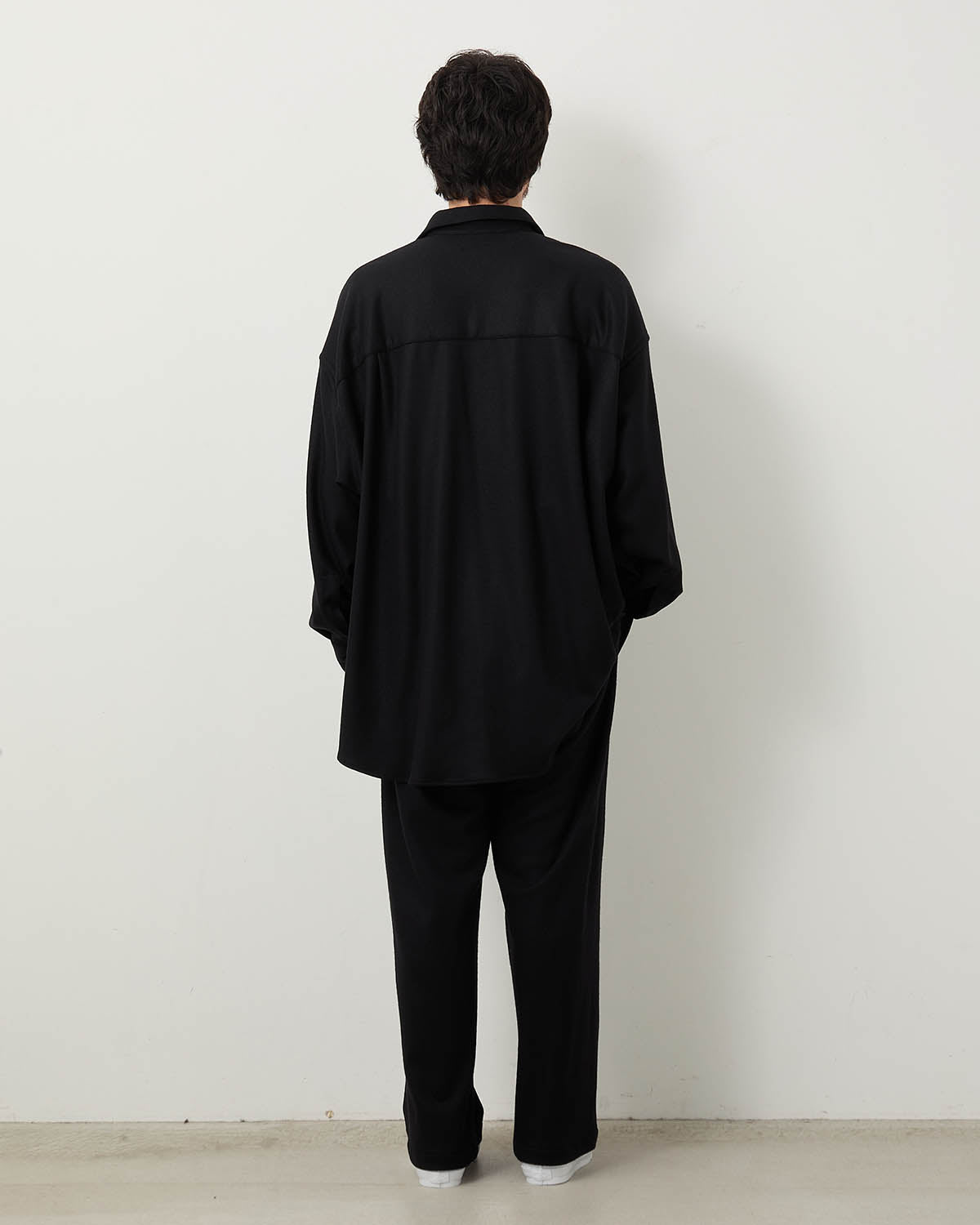 WOOL SMOOTH FLANNEL EASY WIDE PANTS