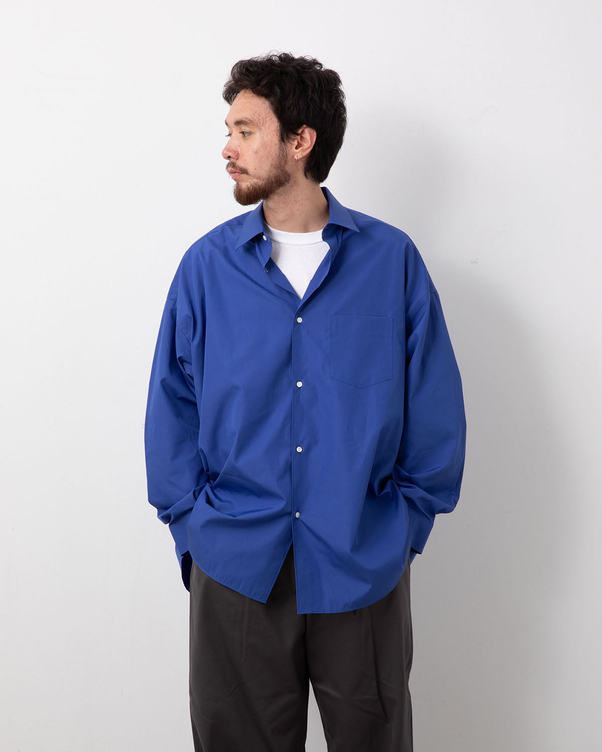 ALUMO FOR GP L/S OVERSIZED REGULAR COLLAR SHIRT