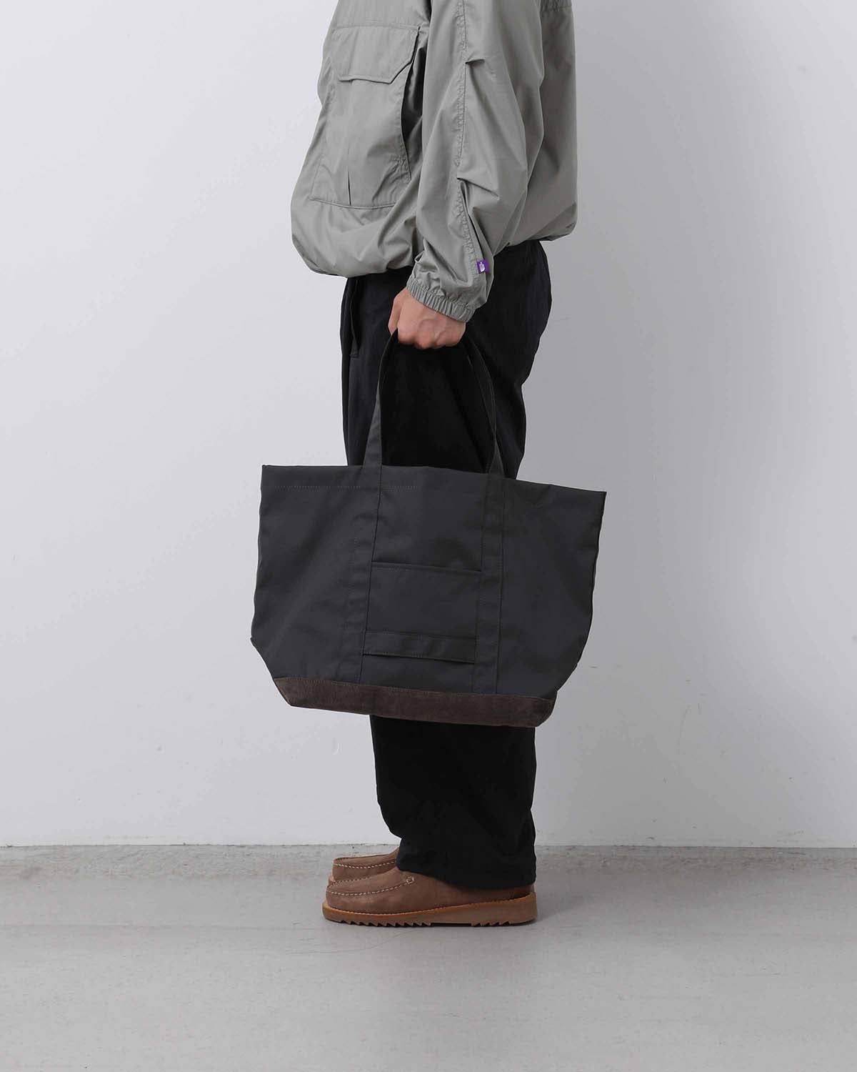 TOTE BAG POLYESTER OXFORD CORDURA® WITH PIG SUEDE