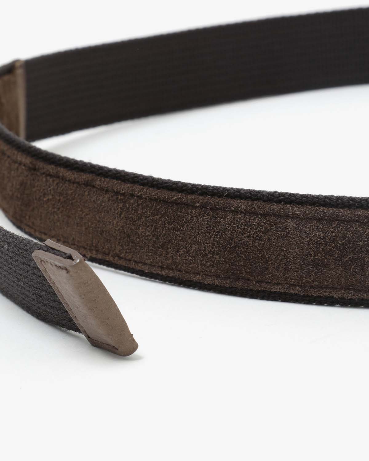 DOUBLE RING BELT PIG SUEDE