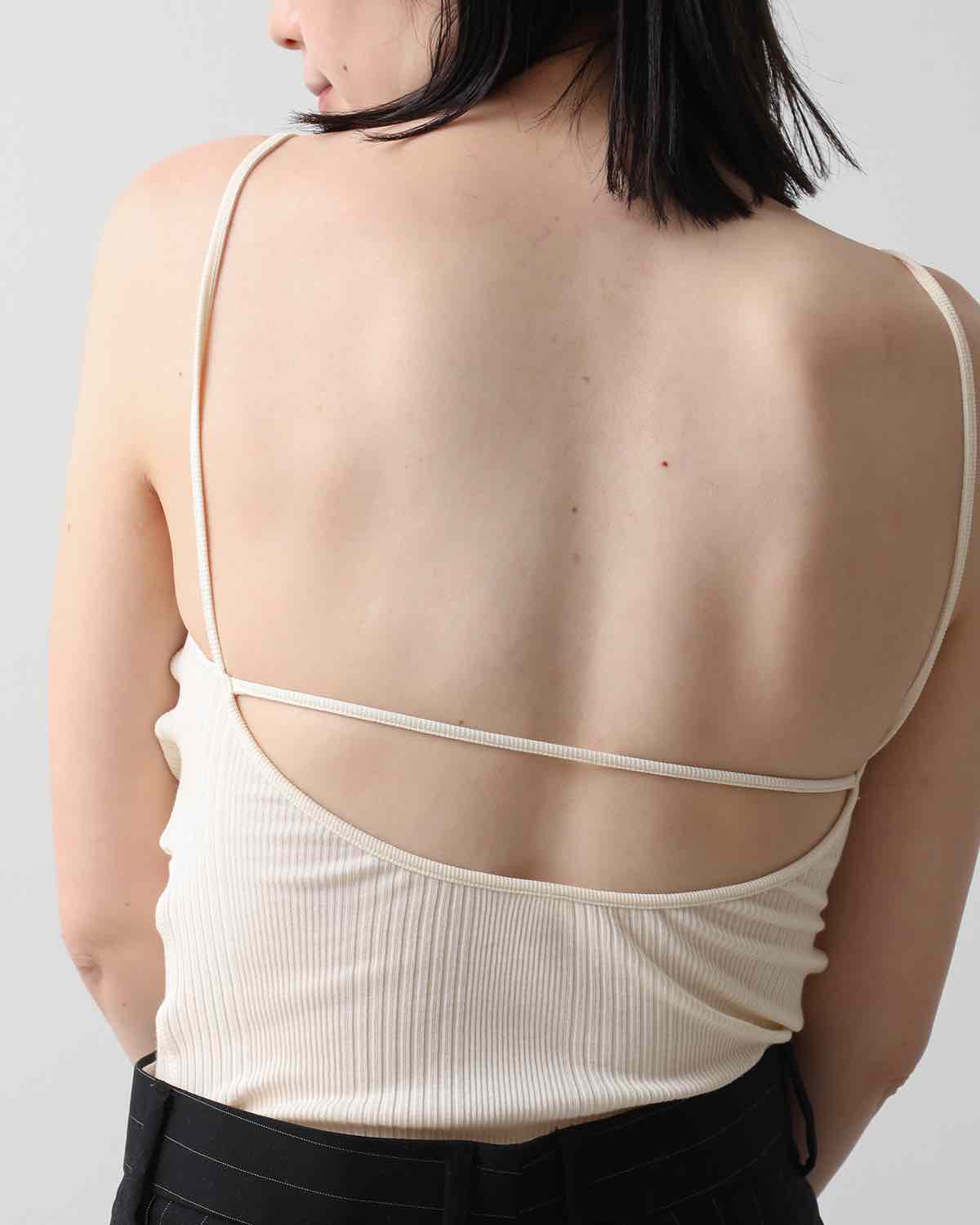 RANDOM RIB OPEN BACK CAMI