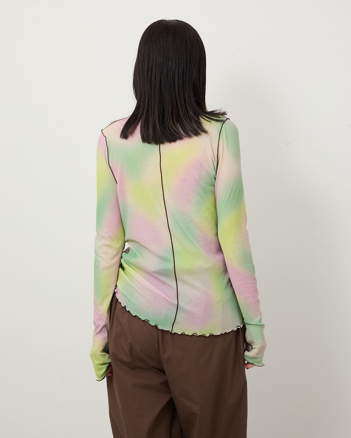 BLUR-PAINTED PRINT RIB HN PO