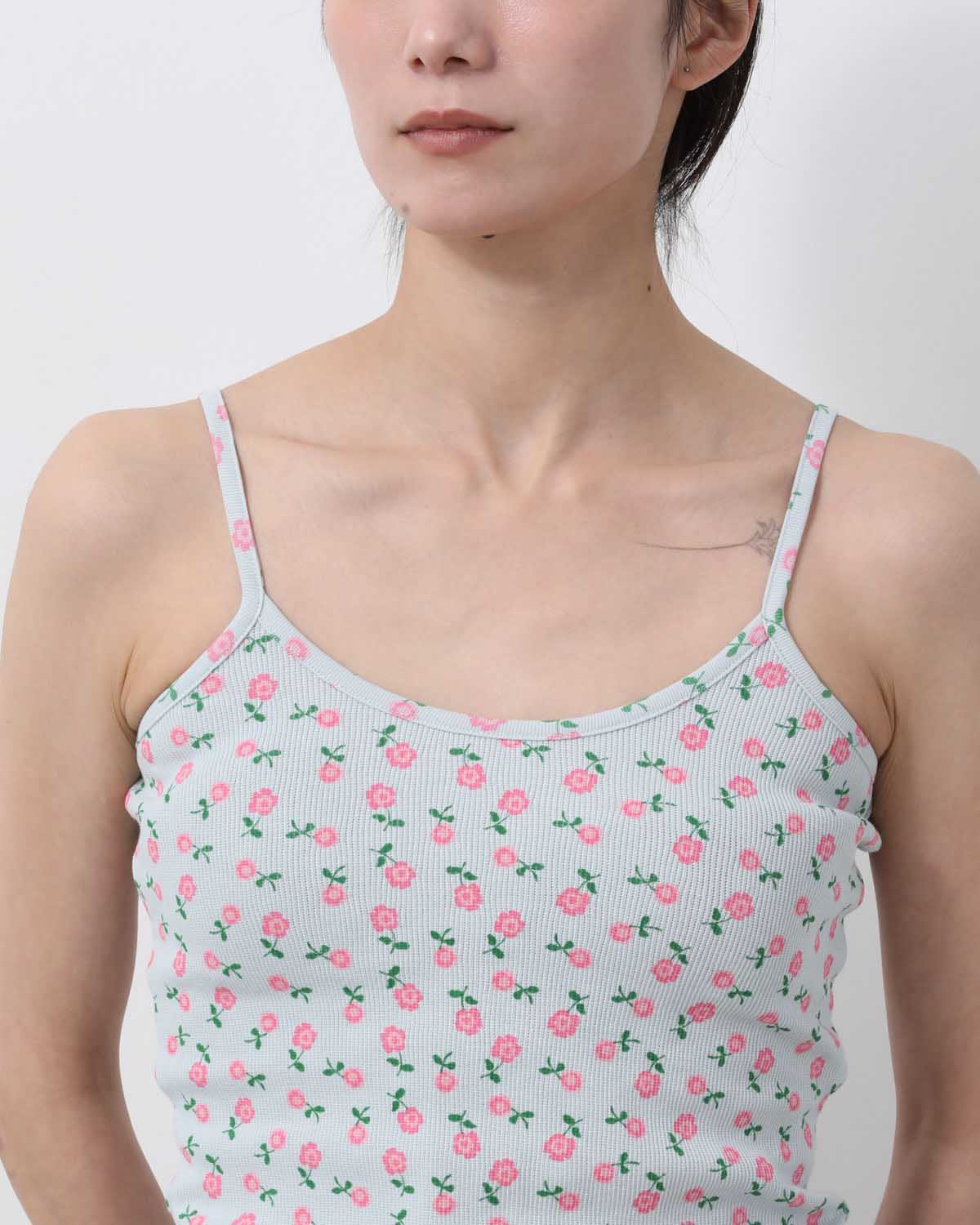 SUPER RIB CAMISOLE(FLOWER)