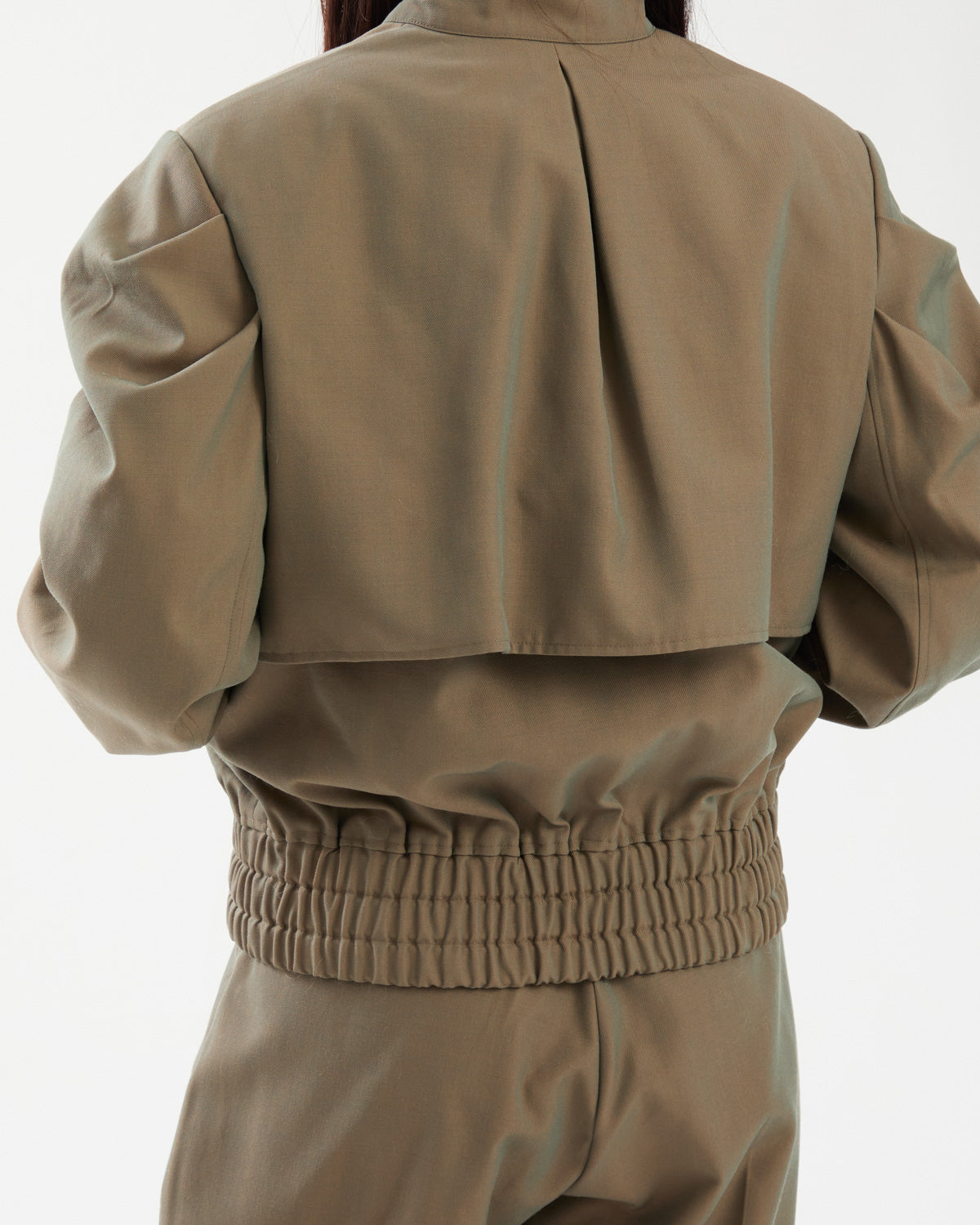 WOOL TWILL PUFF BLOUSON