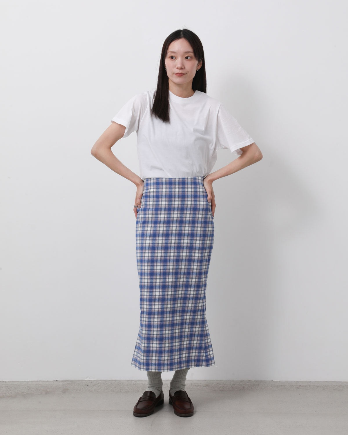 CHECK SLIM SKIRT – COVERCHORD