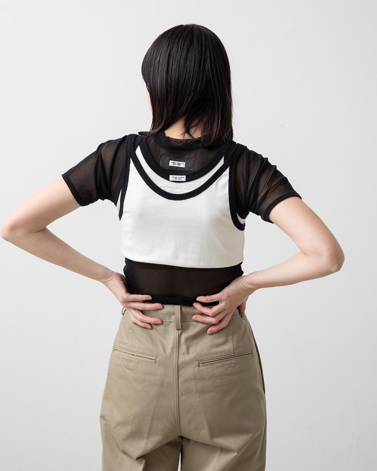 COTTON RIB UP AND DOWN TANK TOP