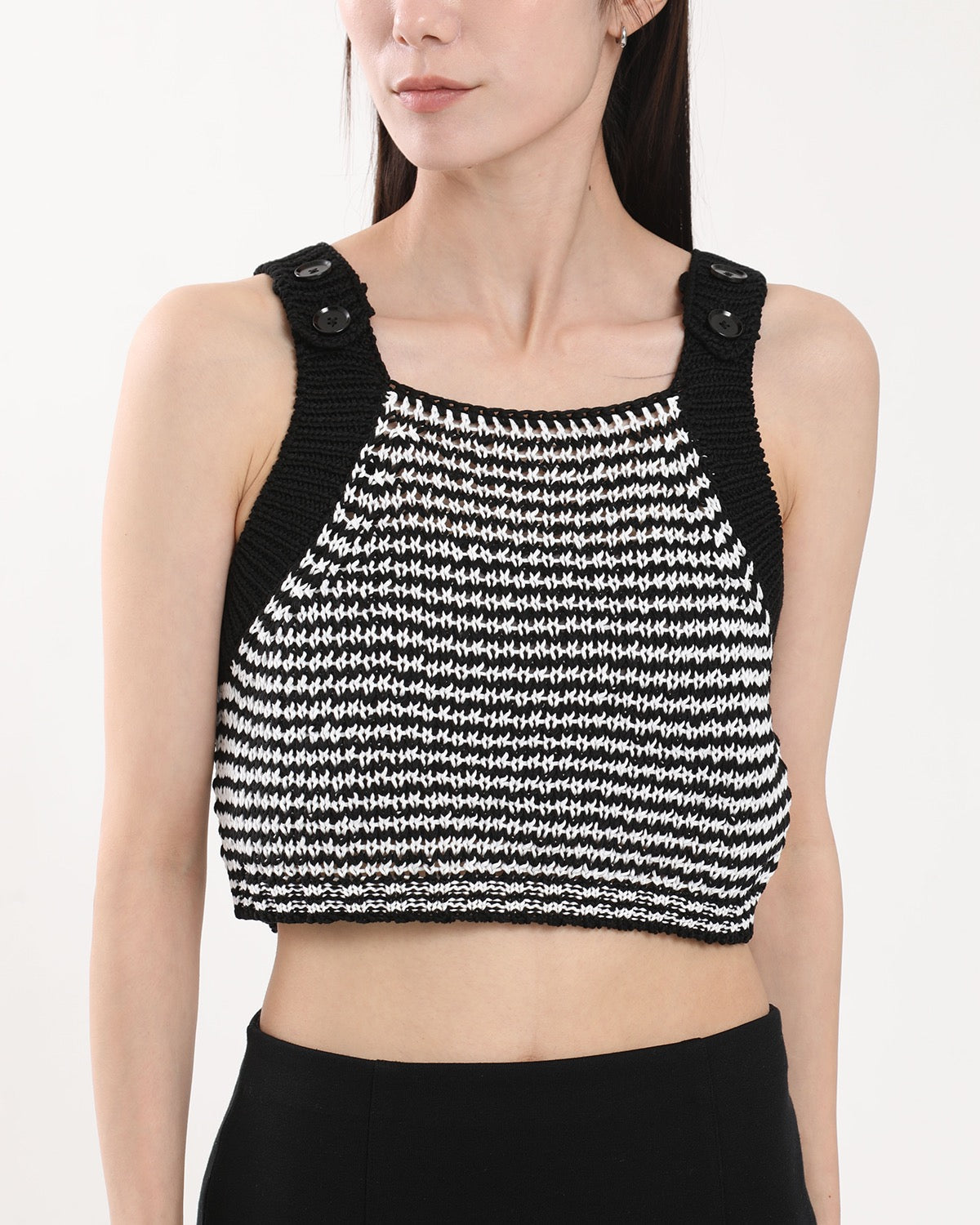 COTTON BUTTON TANK TOP
