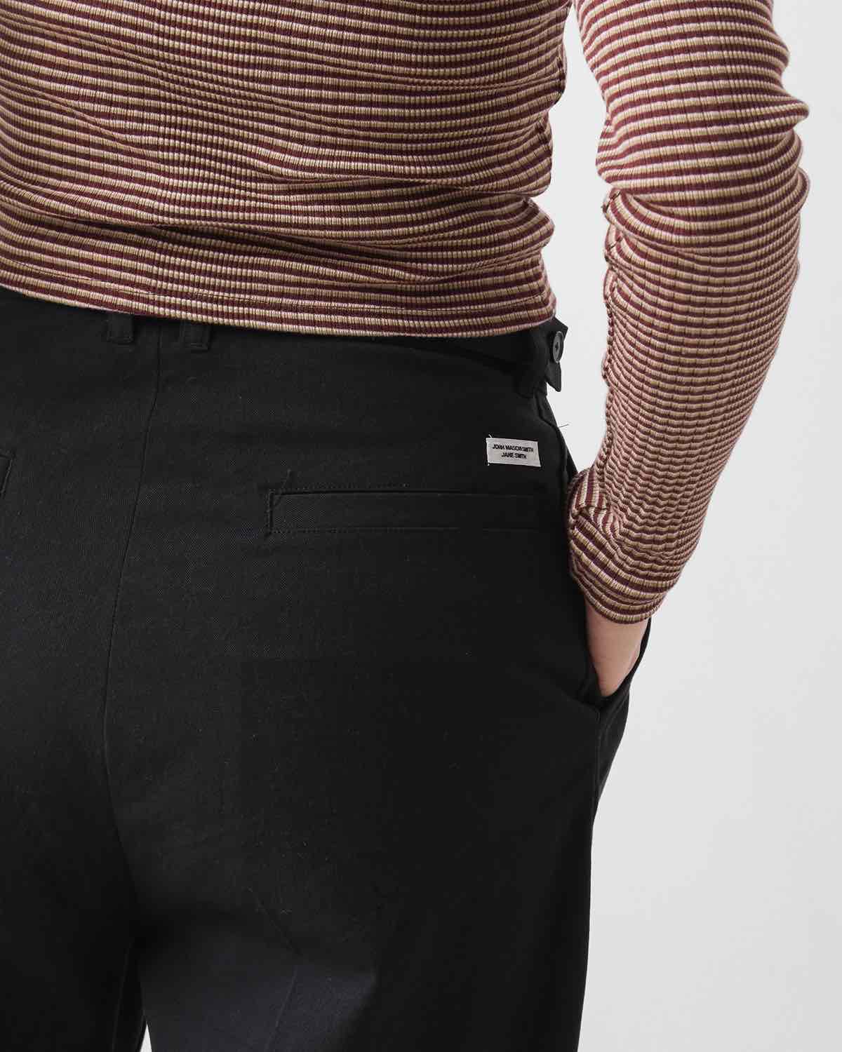 COTTON CHINO CLOTH WAIST ADJUSTMENT PANTS