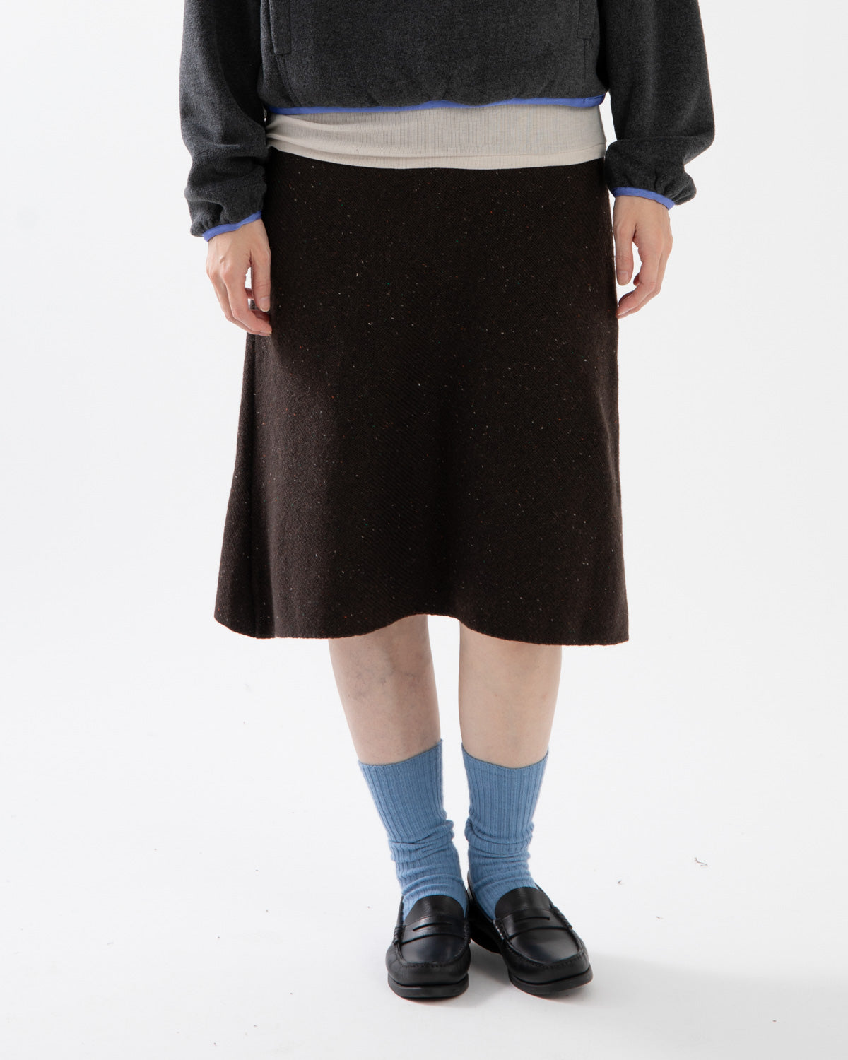 7G BIAS KNIT SKIRT