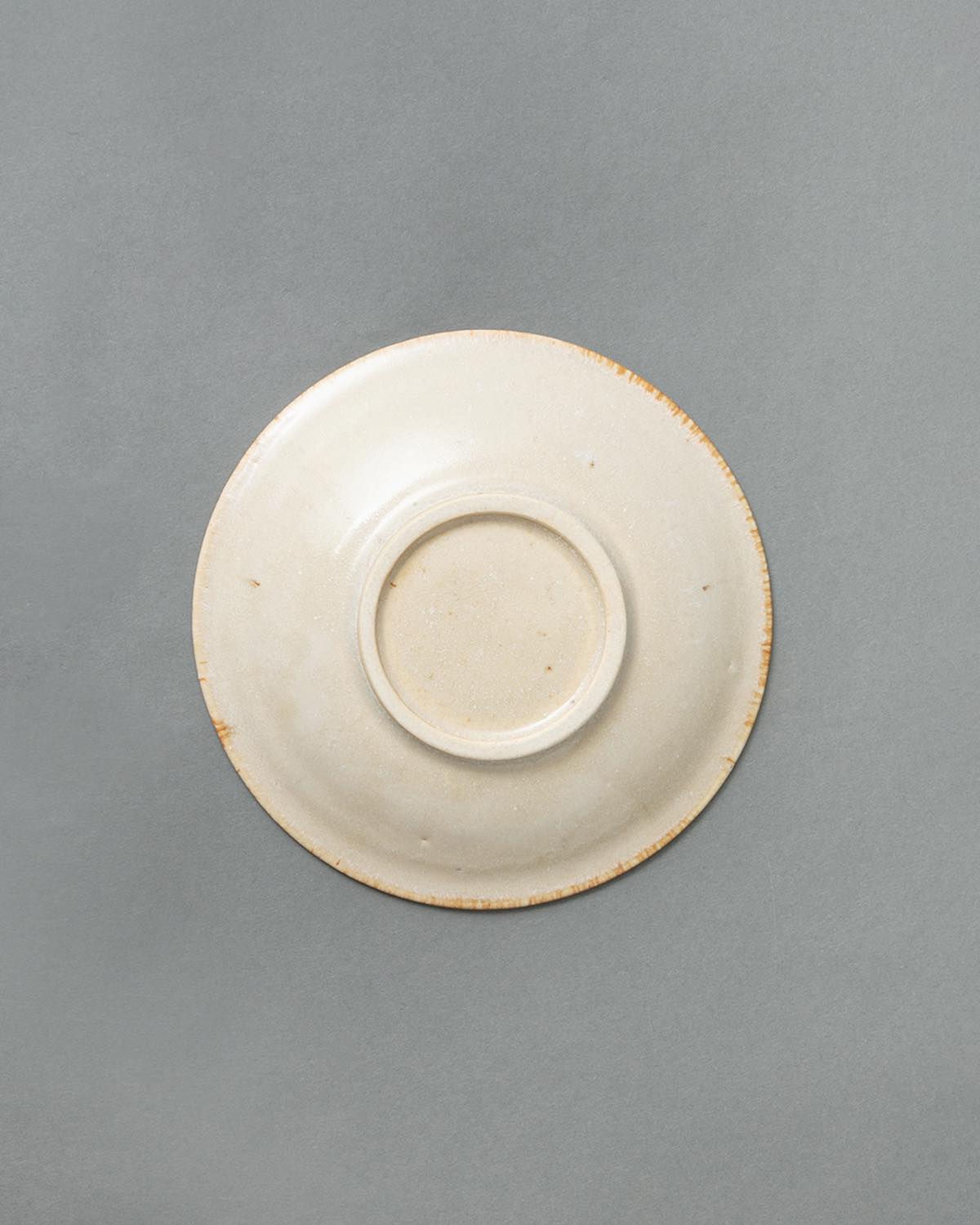 CUSTARD GLAZE SHALLOW DISH