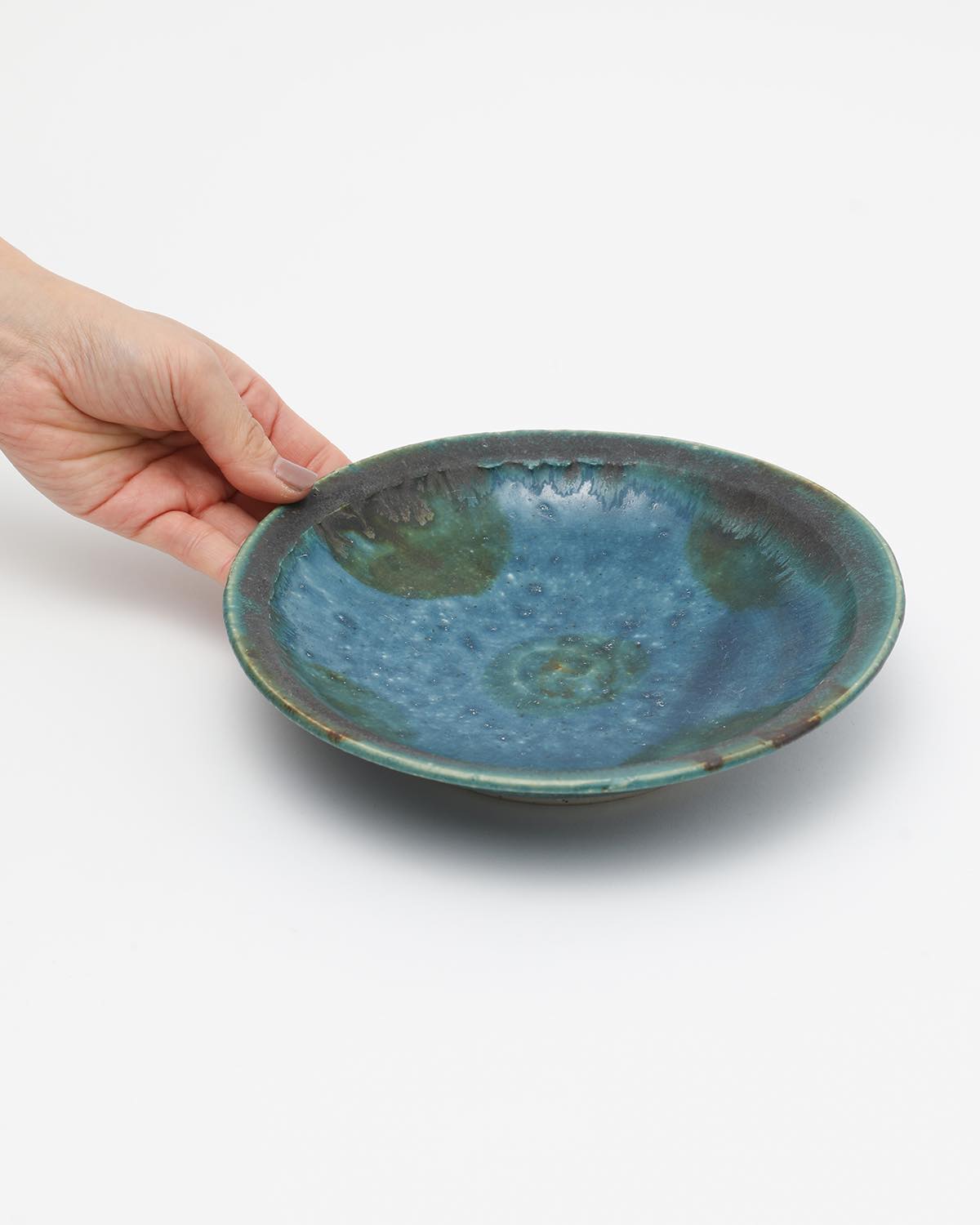 MEDIUM BOWL – BLUE GLAZE SCENERY