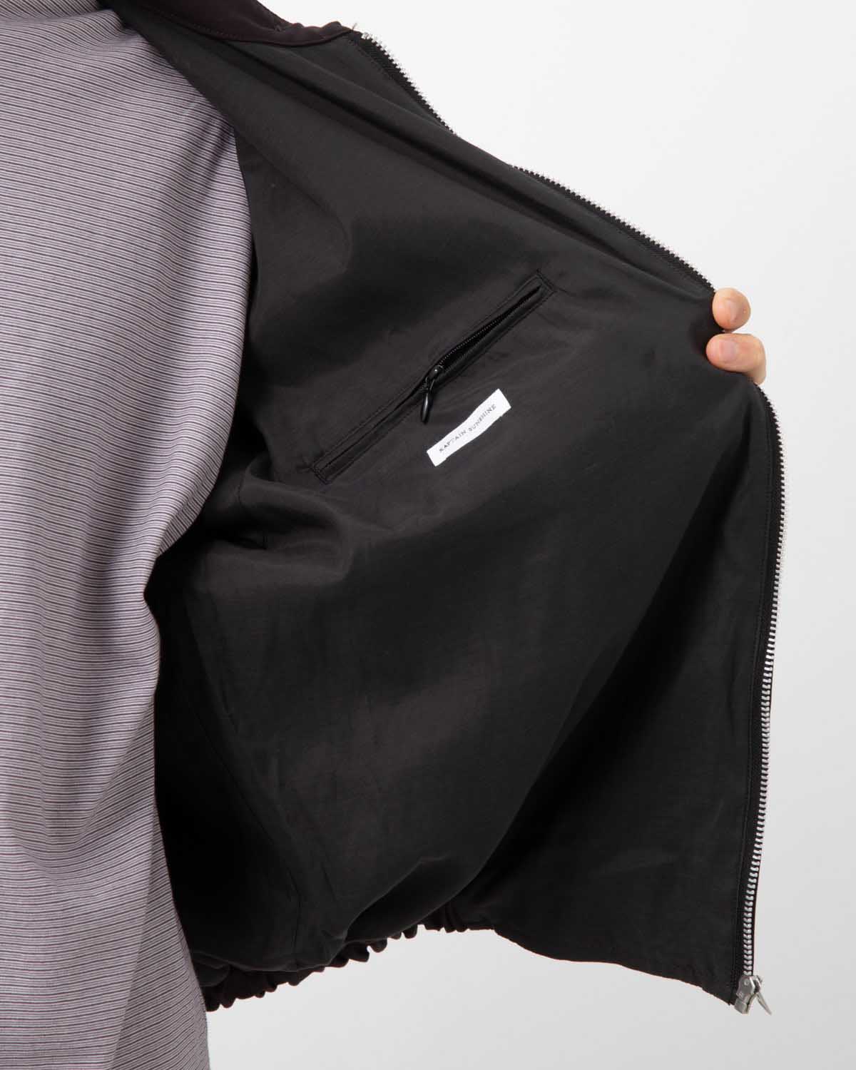 WOOL POPLIN ZIP BLOUSON