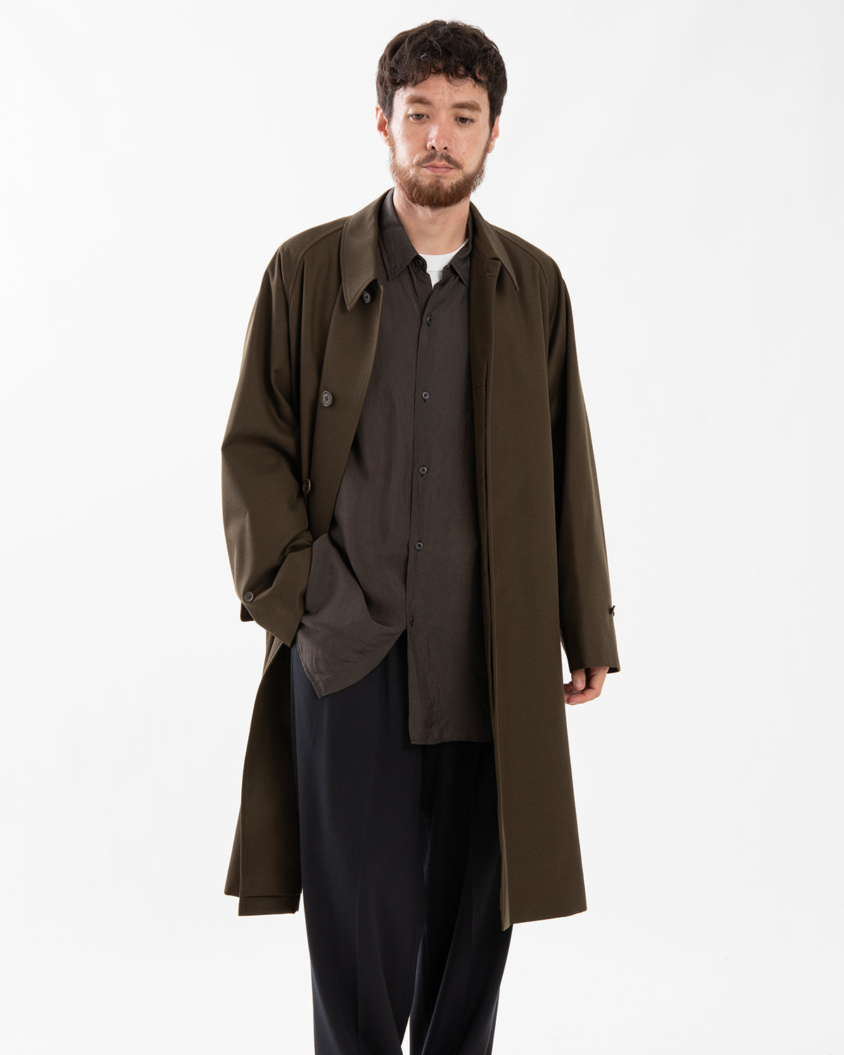 WOOL CAVALRY WALKER COAT