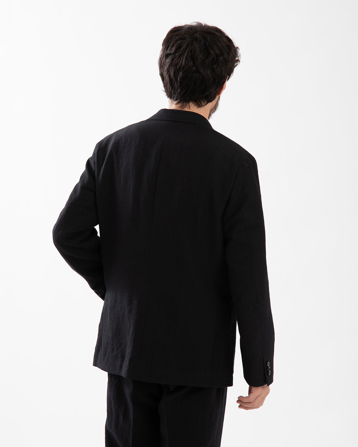 WOOL HEMP MESH 2B SINGLE JACKET