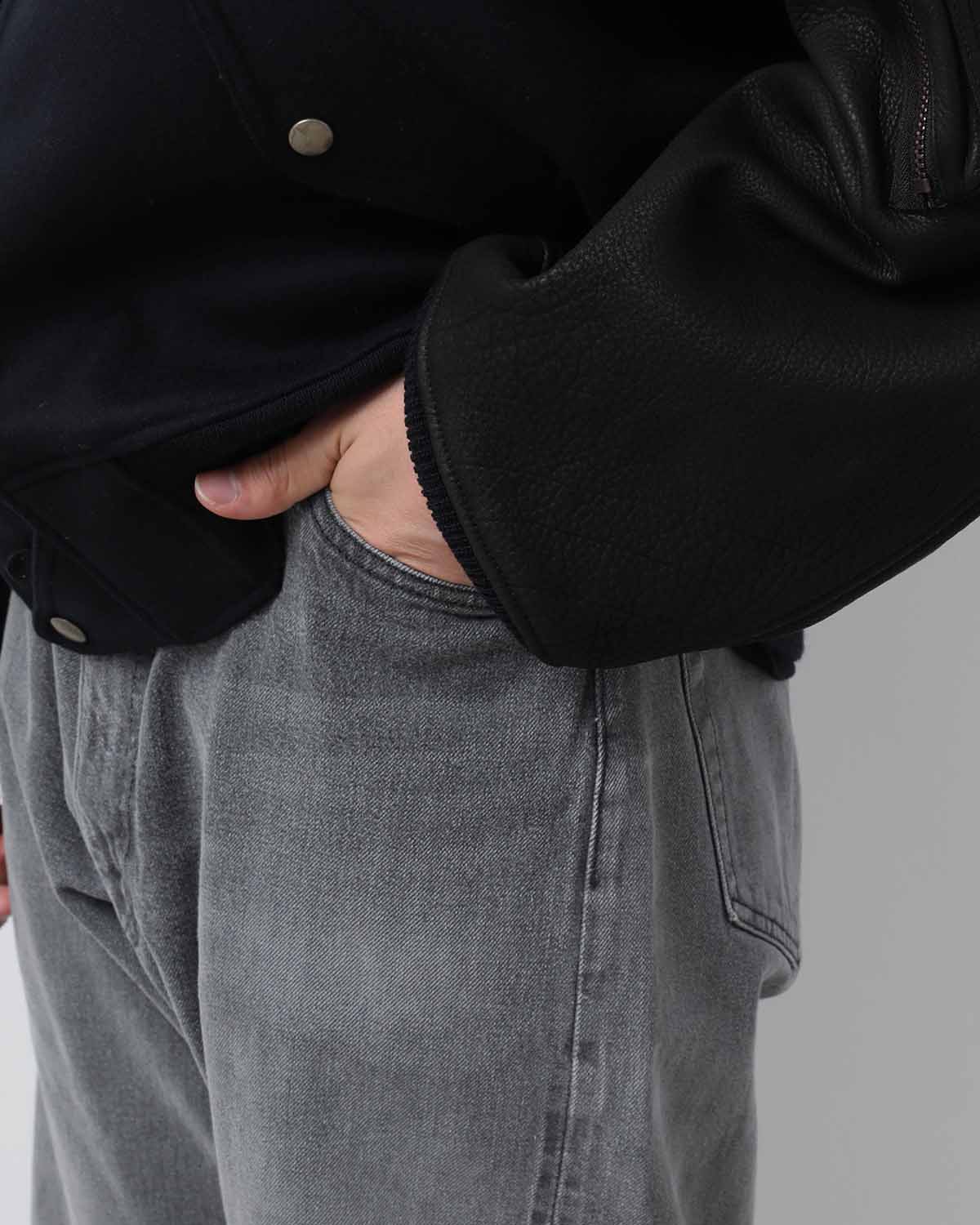 5P ZIPPER FRONT DENIM PANTS