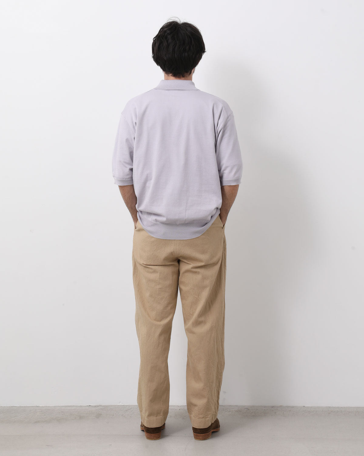 COTTON LINEN DENIM RIVIERA TROUSERS