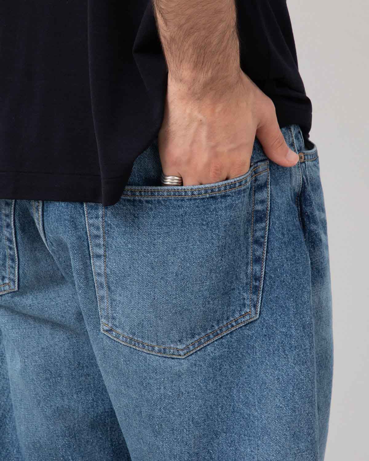 5P ZIPPER FRONT DENIM PANTS